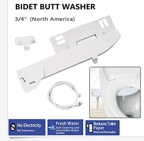 LLYWEY Home Bidet, Bidet For Toilet, Non-Electric, Toilet Jet Spray, Toilet Water Spray, Self-Cleaning and Retractable Nozzle, Fresh Water Spray Non-Electric Mechanical Bidet Toilet Seat Attachment