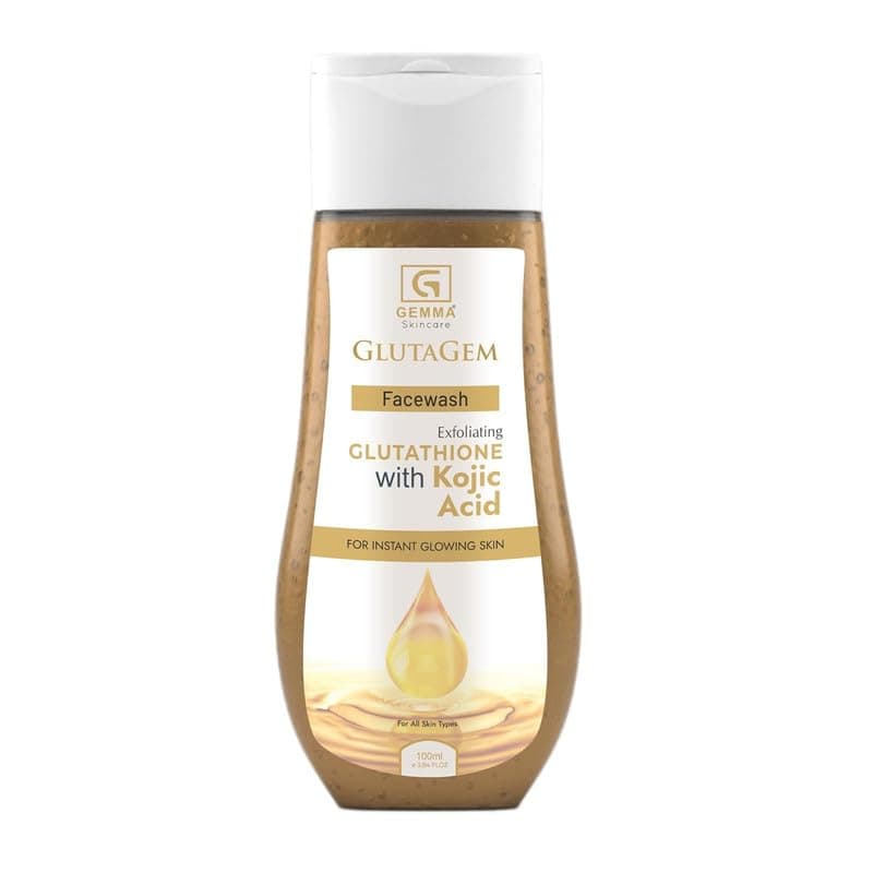 Gemma Glutagem Kojic acid & Glutathione face wash for Instant Glowing Skin, for All Skin Type, For Men And Women 100 ML