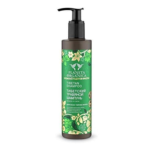 Planeta Organica Tibetan Shampoo + Conditioner with Red Sandalwood & Mountain Herbs for Volume and Strength
