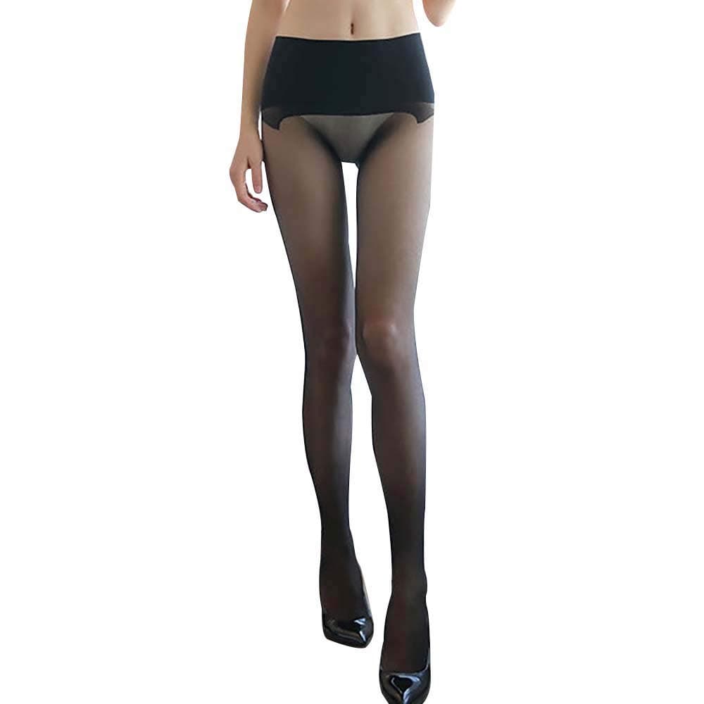 Sexy Seamless Ultra Sheer Pantyhose Thin Transparent Full Length Footed Stretch Nylon Tights Women's Stockings Luxury Hosiery