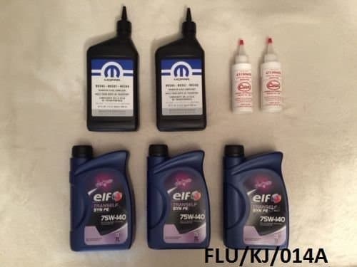 Mopar ELF Transfer Case & Differential Fluid Set Cherokee 2002-2007