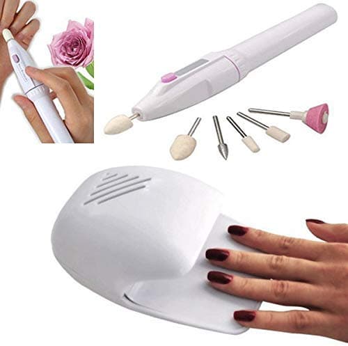 Surat Dream Professional Nail Polish Dryer Machine and Salon Decorator Shaper Manicure Kit (White)