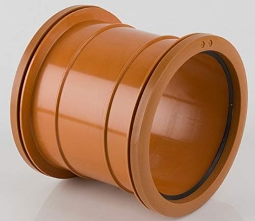 Brett Martin Underground Soil B5001 110mm Double Socket PVC (BS) Coupler