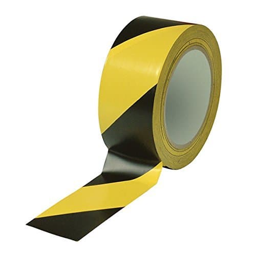 Floor Marking Tape | Tapes Zebra | Water Proof Tape | Indoor Or Outdoor Surface | (Industrial Floor Tape | Yellow/Black, 48 X 30 M)