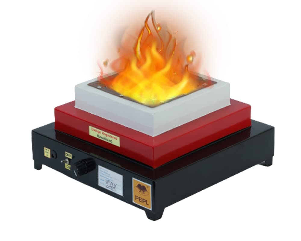 PEPLBio Flame Mild Steel 8" Diagonal, Multicolour, Eco Friendly Pollution Free Smokeless Havan Kund - Small (BFHKS, 8 Inch)