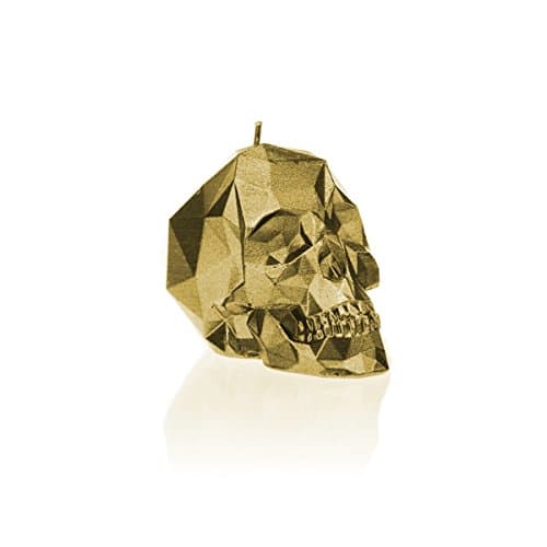 Candellana Candles- Small Skull Candle- Classic Gold