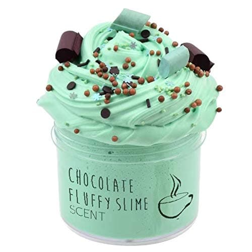 Christmas Stocking Stuffers Mint Slime Scented, Fairy Putty Fluffy Slime, Fluffy Floam Slime Stress Relief Toy Scented Sludge Toy for Kids(200ML) 8oz