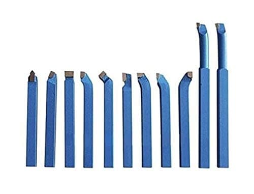 Cutting Blades for 6 x 6 mm Lathe Tool Set 11 Pieces in Wooden Box