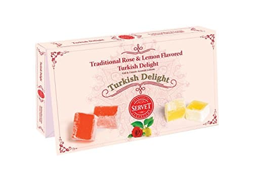 TRADITIONAL ROSE & LEMON FLAVORED AUTHENTIC TURKISH DELIGHT 9oz