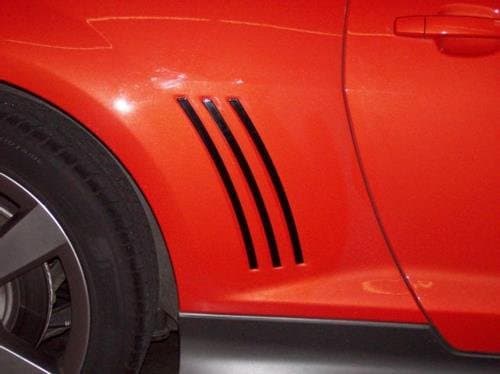 Side Vent Inserts Black Billet Fits; Camaro 2010-2015