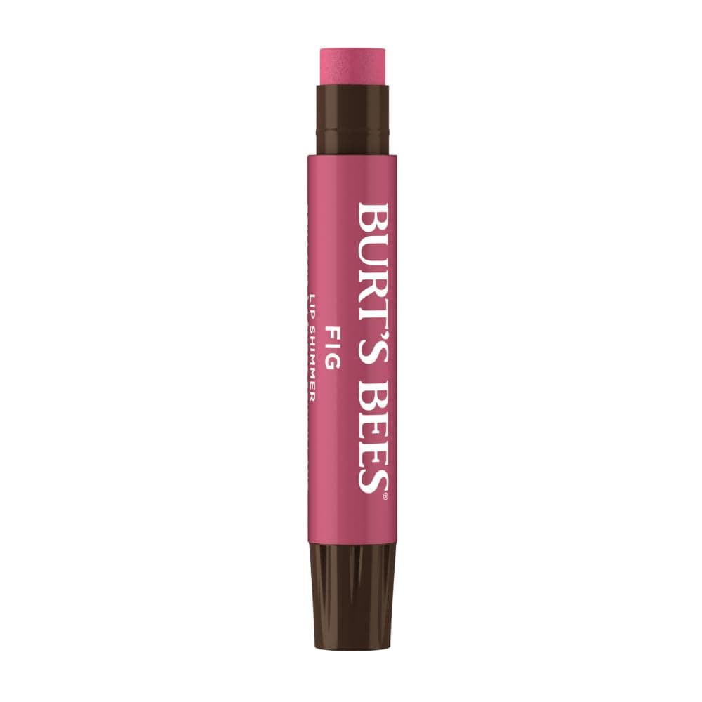 Burt's Bees Lip Balm, Moisturizing Lip Shimmer for Women, for All Day Hydration, with Vitamin E & Coconut Oil, 100% Natural, Fig, 0.09 Ounce