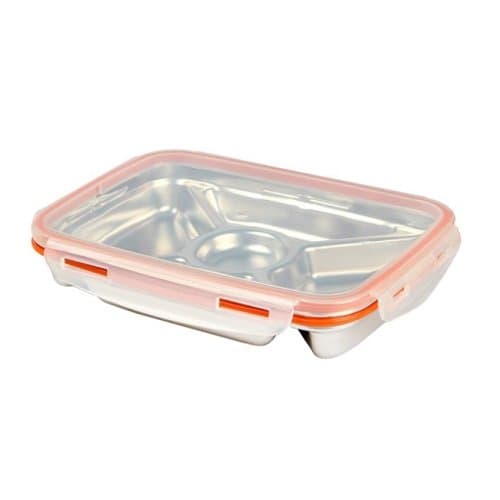 StenLock Square stainless steel airtight container No.4