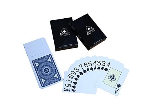 casinokart Monte Carlo Millions 100% Plastic Washable Playing Card, Pack of 2