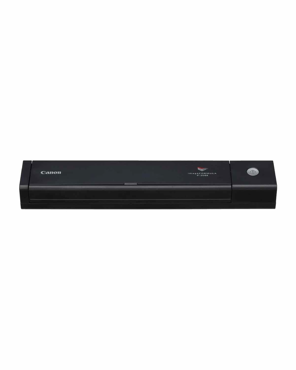 Canon P-208II Portable A4 Document Scanner, USB Mobile Document Scanner Duplex, Double Sided scanning, Home scanner, Plug & Play, 10x Automatic Document Feeder, Windows/MAC - Black