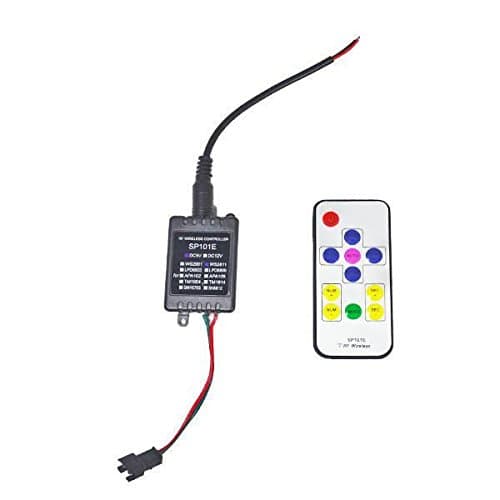 SP101E WS2811 WS2812B IC Individually Addressable LED Strip Controller w/Remote DC 5V 2450 Pixels