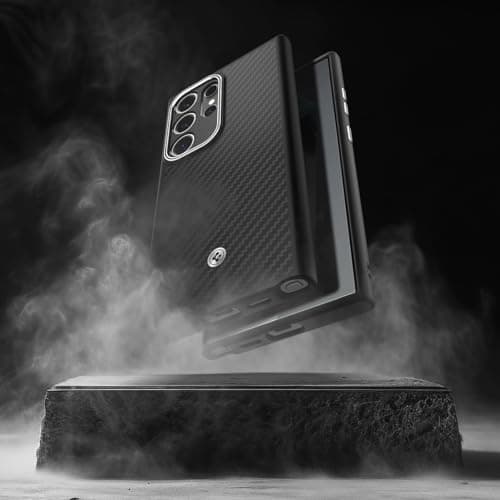 Spigen Enzo Aramid Designed for Galaxy S24 Ultra Case (2024) [Military-Grade Protection] - Matte Black