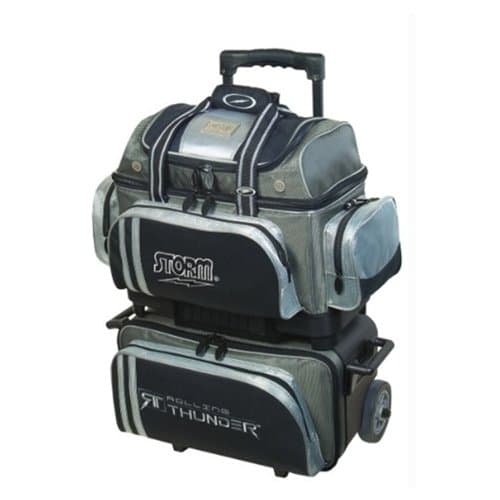 4 Ball Rolling Thunder Bowling Bag by Storm- Gray/Black/Silver ()