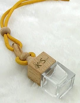 Orange Hanging Car Air Freshener, Long-Lasting Citrus and Refreshing Fragrance, Premium Car Diffuser for Men, Women, and Unisex, Odor Eliminator, Sweet Orange Car Air Freshener by KubeScent