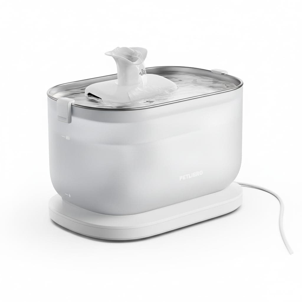 PETLIBRO Cat Water Fountain Stainless Steel with Wireless Pump, 2.5L/84oz Dockstream Automatic Pet Water Fountain for Cats Inside, Easy to Clean, BPA-Free Dog Water Dispenser with Two Flow Modes
