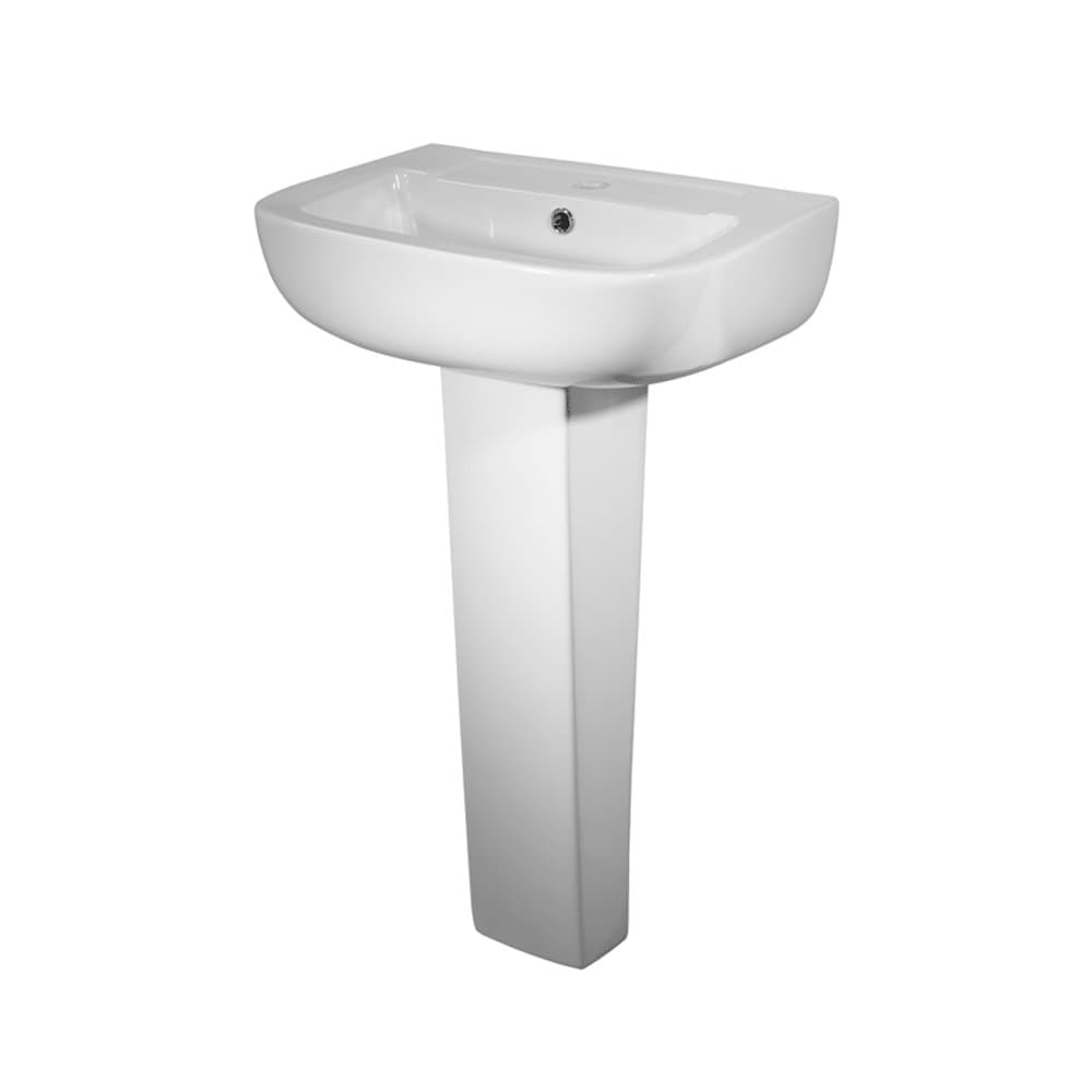 TC Mini 500mm 1th Basin & Pedestal by JL Bathrooms