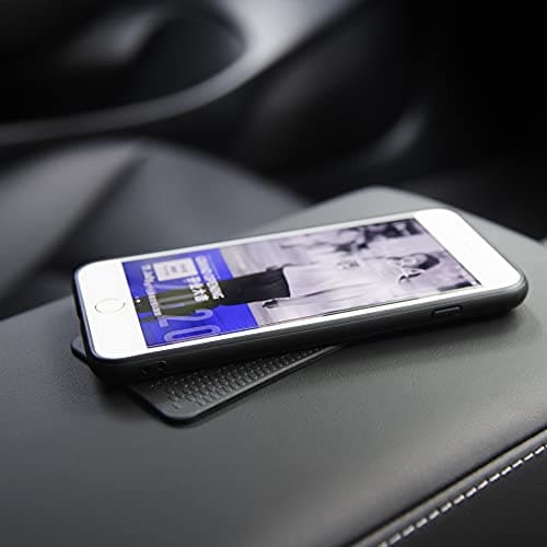 Car Dashboard Non Slip Mat, JIMISHA Anti Slip Pad, Anti Slide Sticky Dash Pad, Multifunctional Fixate Gripping Gel Pad for Radar Detector, Cell Phone, Keys, Glass, GPS, Coins 6.3x2.8 inch (4 Pack)