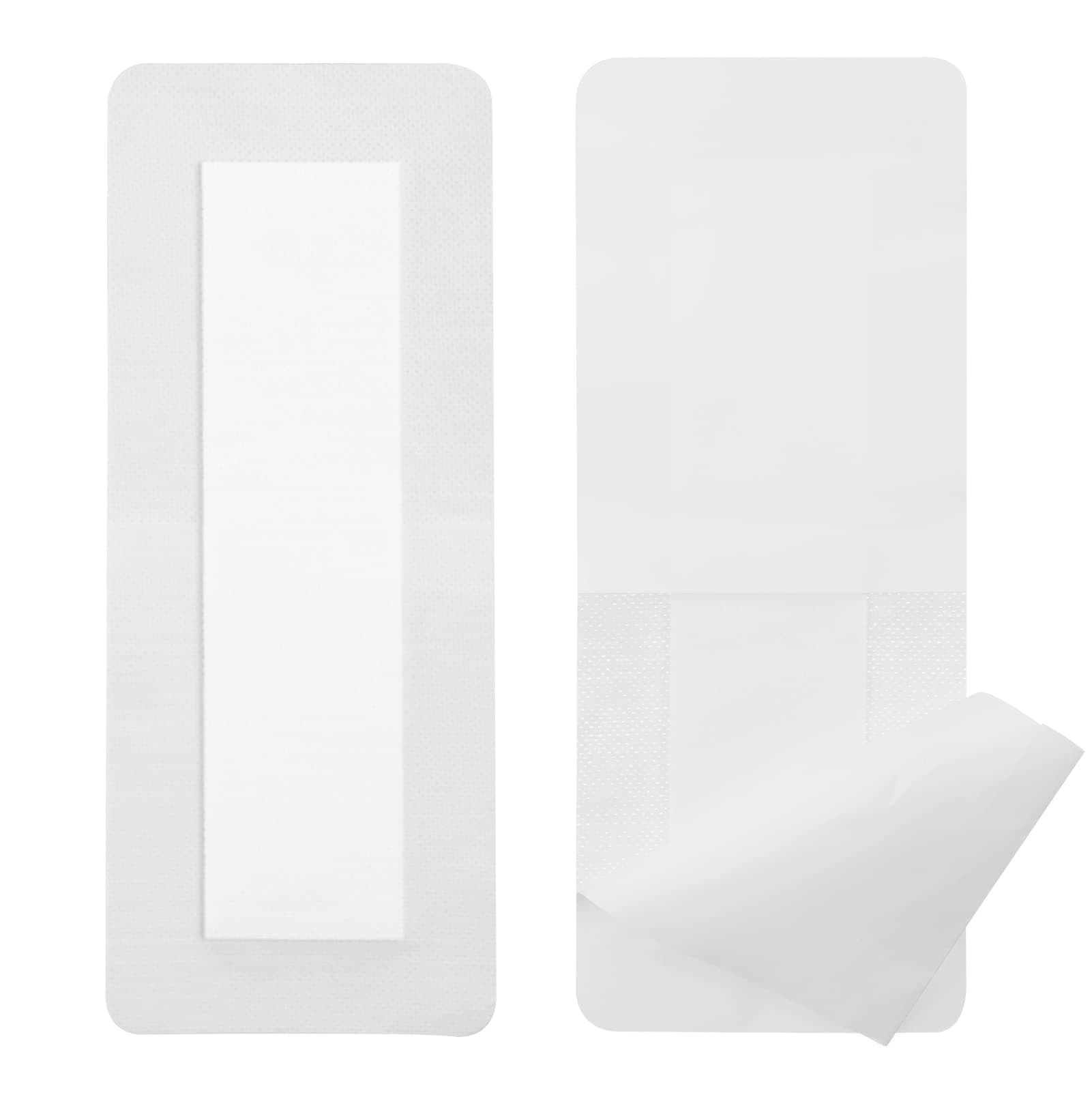 Breathable Adhesive Island Dressing for Knee Replacement Bordered Gauze Bandages Knee Surgery Recovery 4" x 10" Wound Protector Incisions Care Supplies, No More Wounds Sticking(Pack of 20)