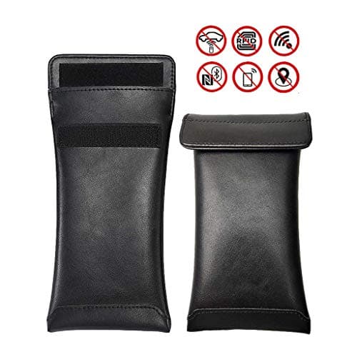 LEOKE Cell Phone Signal Blocker Pouch, Faraday Bags for Phones, Mobile Phone Anti-tracking Anti-spying Anti Radiation GPS Rfid Signal Blocker Case Bag Handset Function Bag Clearance Sale!!!