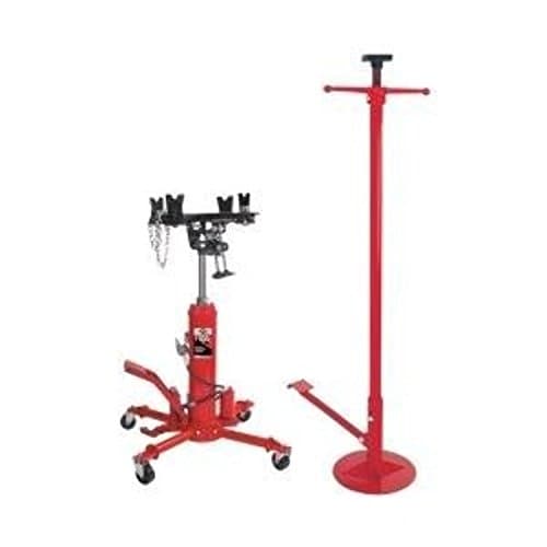 1100 lb Capacity Air/Hydraulic Telescopic Transmission Jack with Underhoist Stand