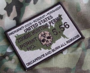 KM Outfitters Zombie Hunting Permit ATACS - Patch