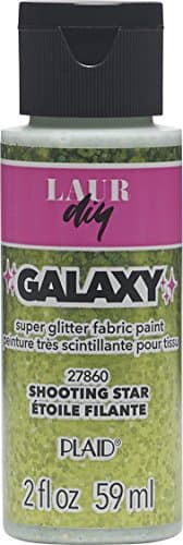 LaurDIY Galaxy Glitter Fabric Paint, 2 oz, Shooting Star