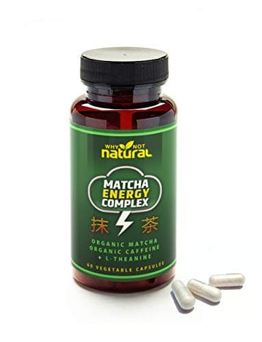 200mg PurCaf Organic Caffeine + 200mg L Theanine - Made from Green Coffee Bean, 60 Capsules :: Nootropic Supports Healthy, Steady Energy Levels Without Jitters :: Non GMO, No Fillers