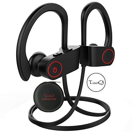 Wireless Headphones Bluetooth Earbuds With Mic for Running Gym Deep Bass Sports Wireless Earphones Sweatproof Headsets for iPhone Android TV Black