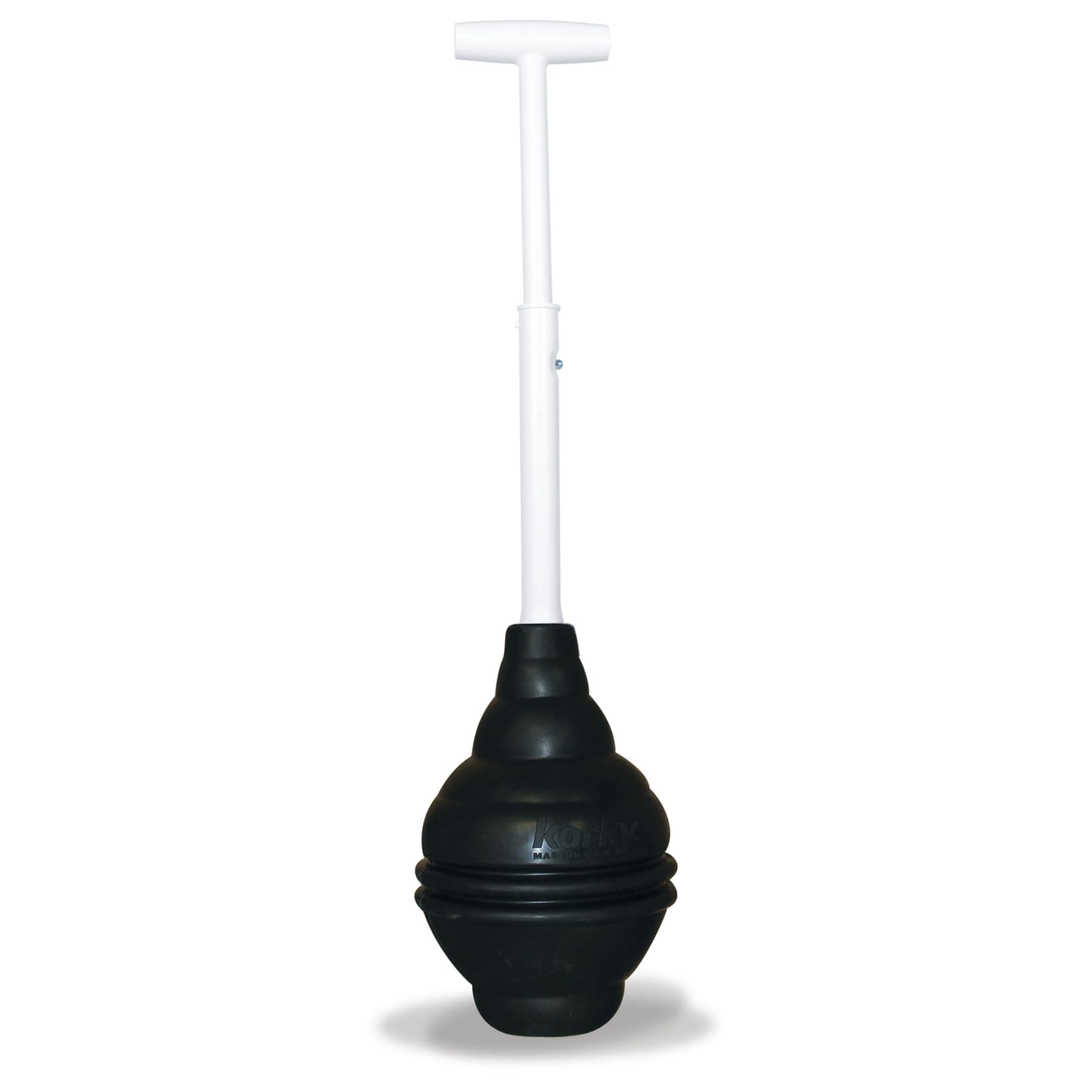 Korky 96-4AM Telescoping T-Shaped Handle BeehiveMAX Universal Plunger, Black