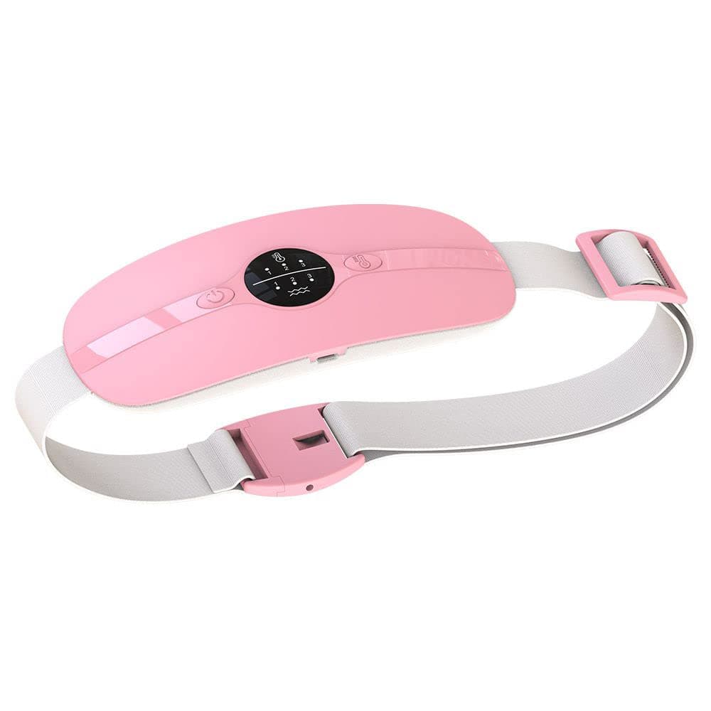 Portable Cordless Electric Waist Belt Device, Fast Heating Pad for Cramps with 3 Heating Levels & 3 Vibration Massage Modes, Menstrual, Belly Heating Pad for Women & Girl