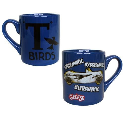 Grease Movie T-Birds Systematic, Hydromatic, Ultramatic Ceramic 14 Ounce Coffee Mug