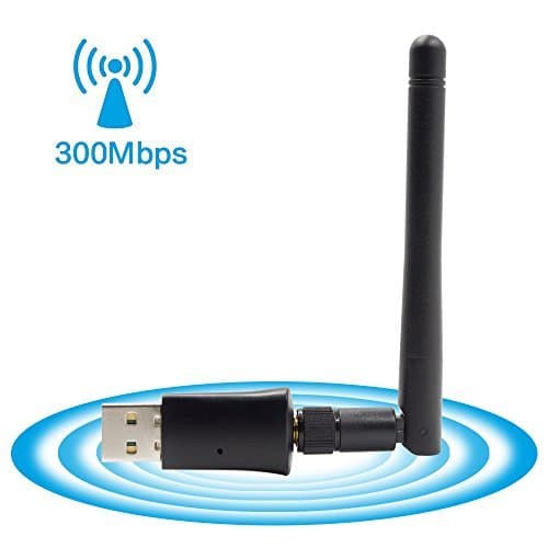 EATPOW 300Mbps Wifi Dongle 2.4G 802.11 b/g/n Wireless USB Wifi Adapter with External 2dbi Detachable Antenna,Support Windows 7/8/10/Linux/MAC OS.