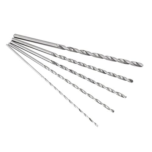 5Pcs 150mm Extra Long Drill Bit High Speed Steel Straight Shank Tool Sets 2-5 mm for Wood Plastic and Aluminum