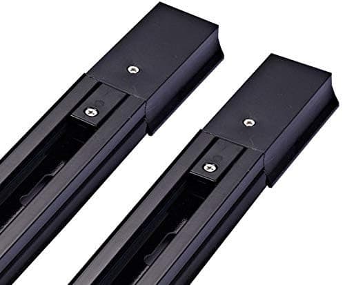 Mufasa TrackRails/Trackline/Trackway for LED Track Lights Set of 2 (1 Meter Each) (Black Body)