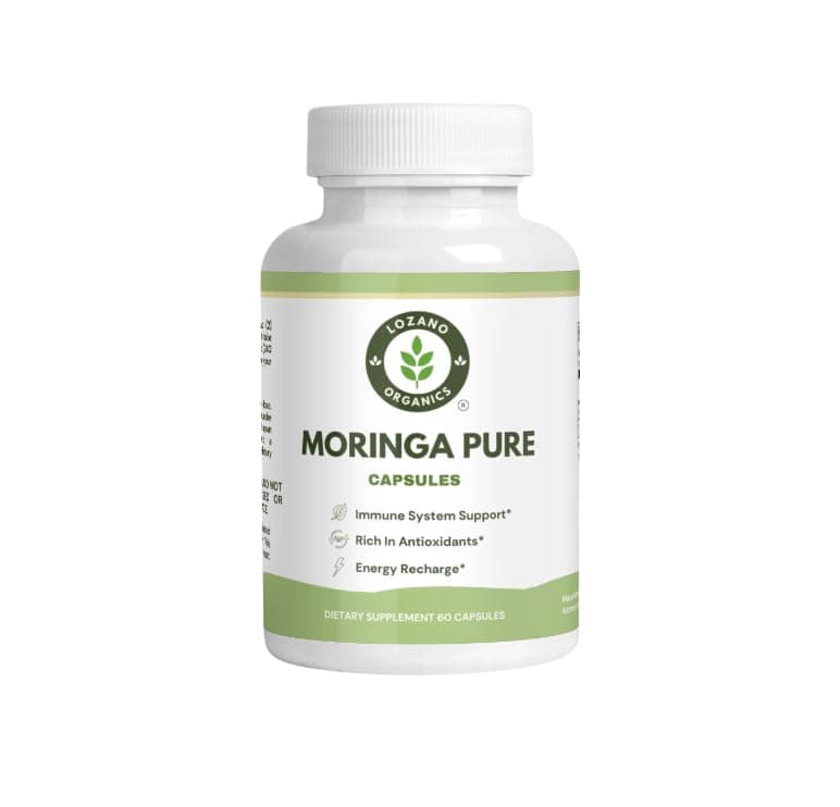 Moringa Powder Capsules - 800mg of Pure Nutrient-Rich Moringa Powder - A Natural Green Antioxidant Superfood - Rich in Essential Vitamins & Amino Acids for Overall Wellness