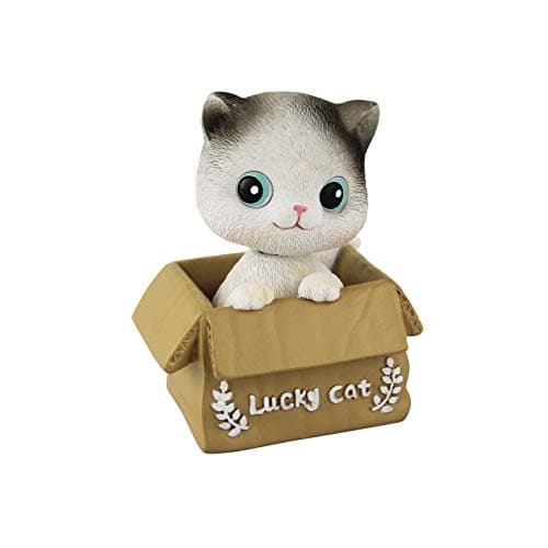 Eastalent Bobbleheads Bobble Head Cats car Dashboard Decors Dashboard Doll Nodding cat (Cat 2)