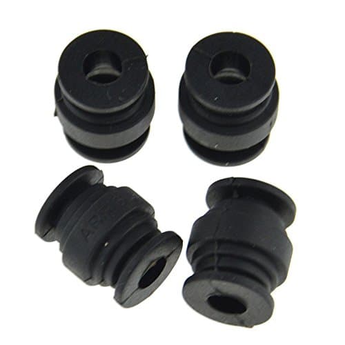 4PCS Anti-Vibration Rubber Shock Ball Dual-head Anti-Vibration Rubber Ball Absorber Ball AV Black