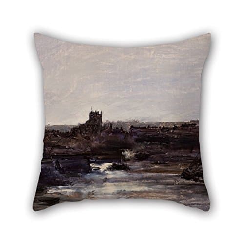 Oil Painting Antoine Vollon - Dieppe Pillowcase 18 X 18 Inches / 45 By 45 Cm Best Choice For Kids Living Room Teens Girls Indoor Girls Him With Twice Sides