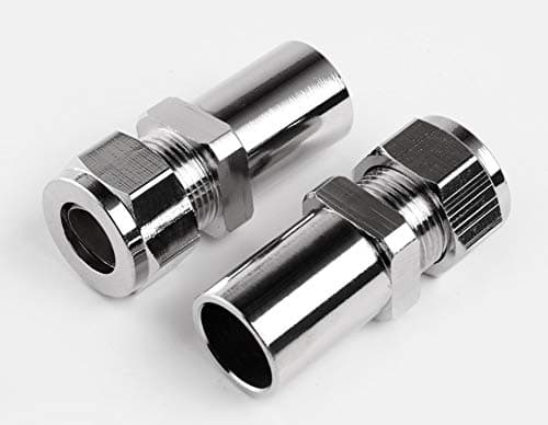 Manissa 15mm to 8mm Radiator & Towel Rail Valve Pipe Reducer (Pair) 1/2" Reducer Compression Fit