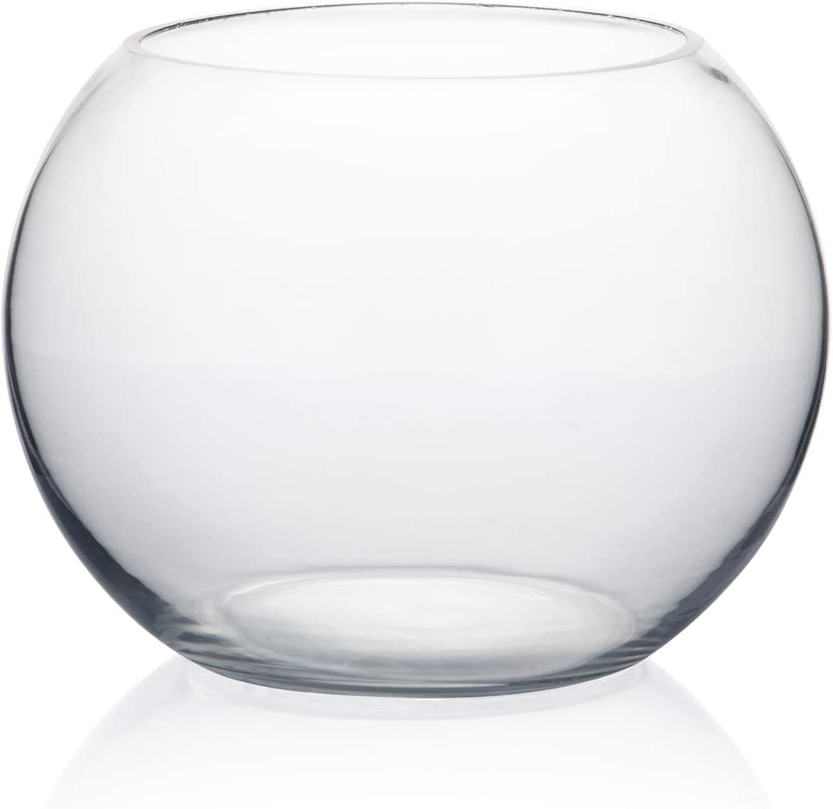 AKDC Clear Bubble Bowl Glass Vase, 10-Inch Transparent Bubbles Planter Terrarium Fish Bowls for Wedding Event Home Décor. [1 Piece] (25 cm)