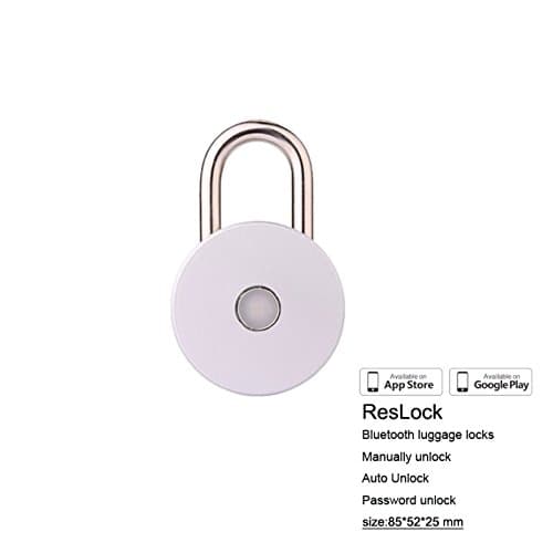 ResLock (Silver) - Smart Bluetooth 4.0 Padlock. Secure your bike, shed or even your gym locker with a robust and retro-style smart padlock! No need for combinations or keys, by controlling the ResLock