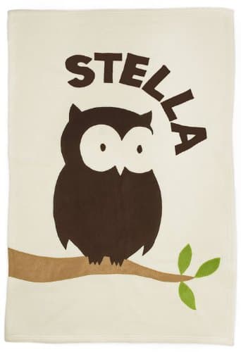 Personalized Owl Blanket