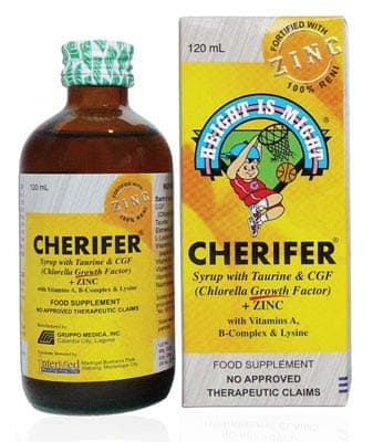 Syrup w/ Taurine & CGF + Zinc 120ml by Cherifer
