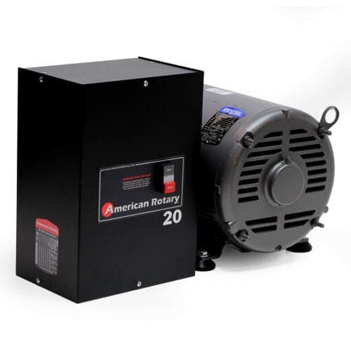 American Rotary Phase Converter AR20-20 HP 1 to 3 Three PH | Can Start up to a 10Hp Light Load / 28 Amp 208-240v