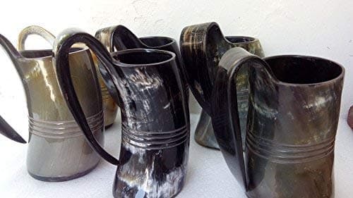 750ml set of 6 Norwegian Viking Drinking Horn Mug cup beer wine mead