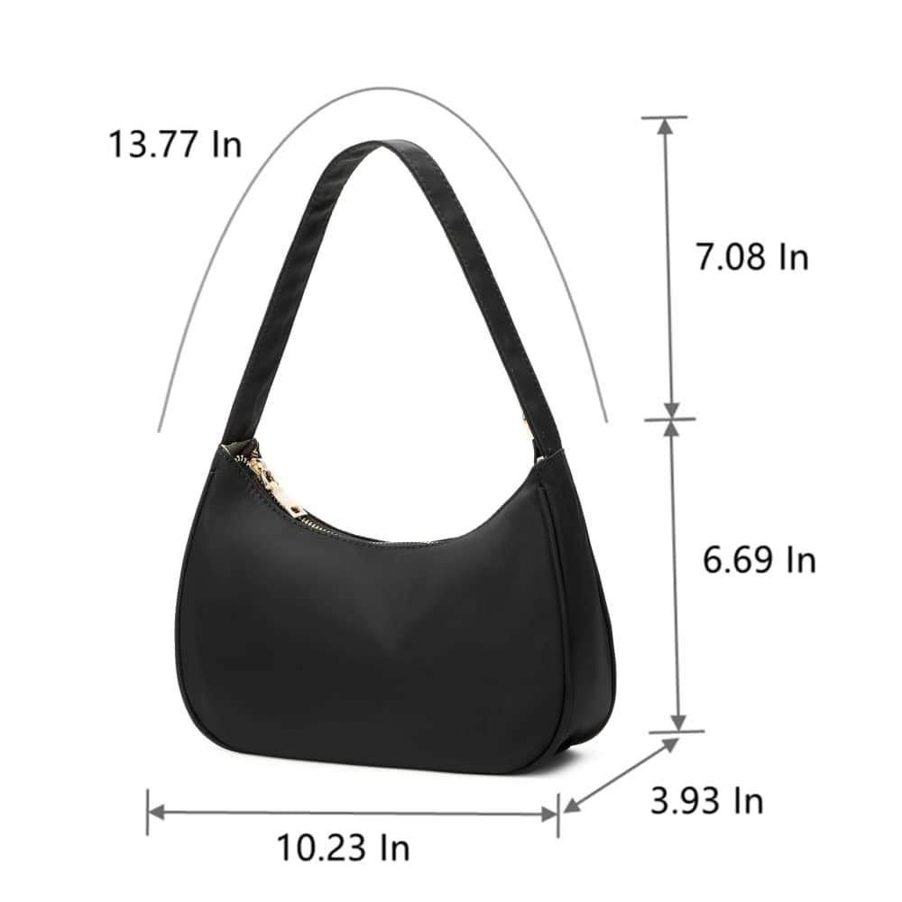 Women's Shoulder Bags for Women, Cute Hobo Tote Handbag Mini Clutch Purse With Zipper Closure Hobo Tote Handbag